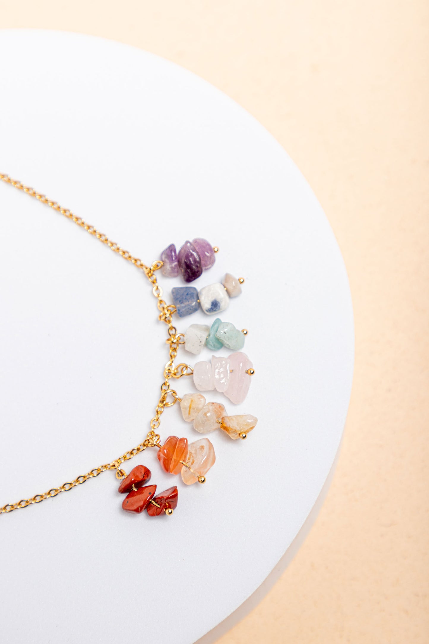 Collar dorado 7 Chakras TORII